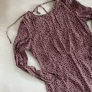 Polka Dot Long Sleeve Dress